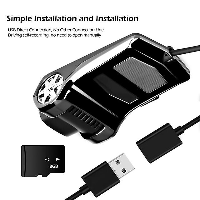 Car Dvr Camera Usb For Multimedia Android Full Hd 1080p Adas Dash Cam Video Recorder Night Vision For Player Navigation