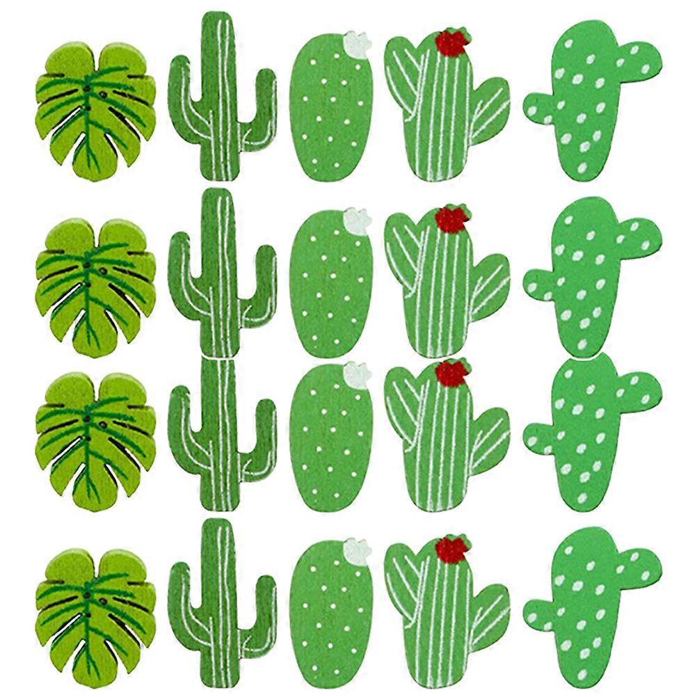 20pcs Cactus Push Pins Decorative Thumbtacks Cork Board Bulletin Board Pins(Random style)