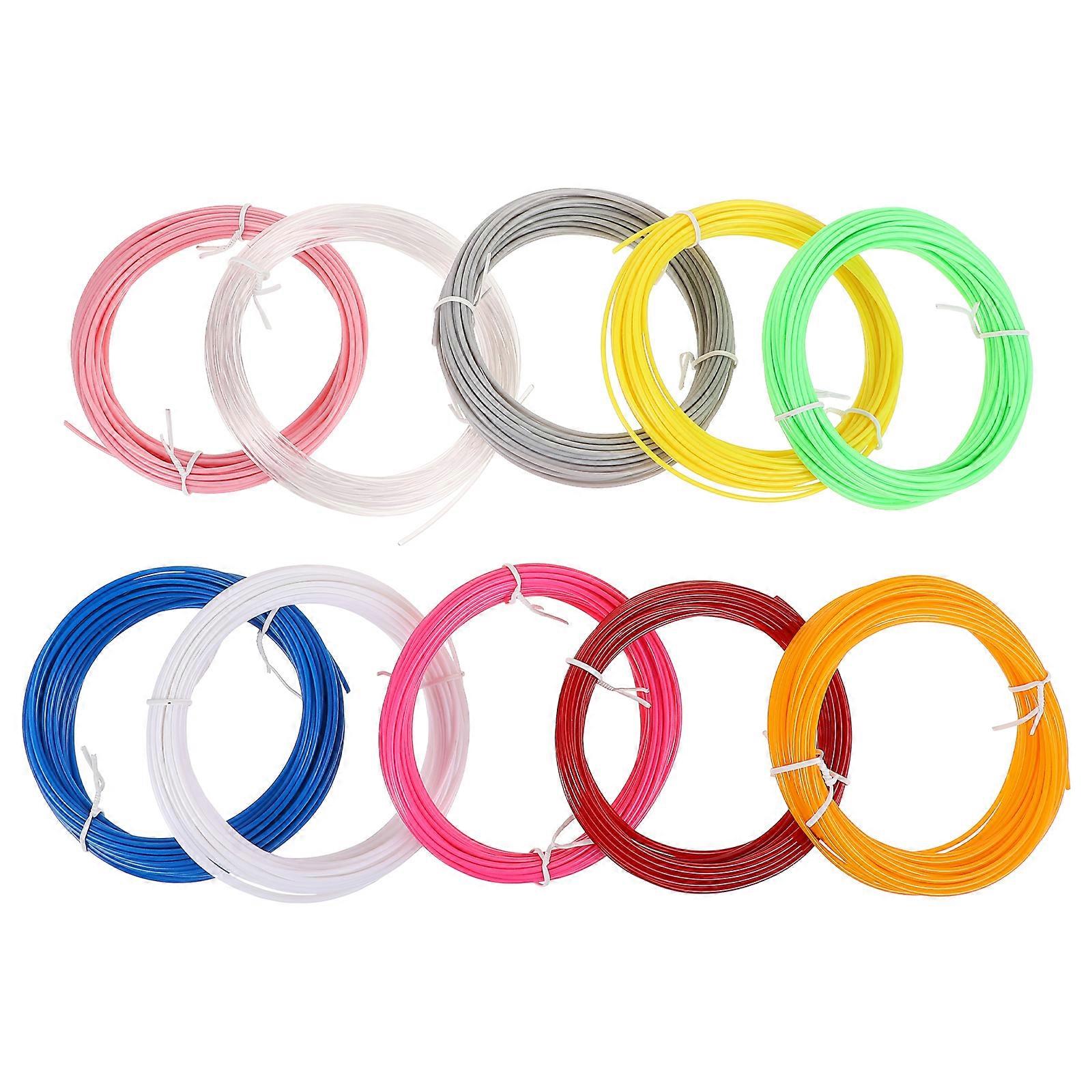 10 Pcs 3d Printers 3D Pen PLA Filament Refills Kit Refills For 3D Printer Printing 3d Wires 3D Pen Refills