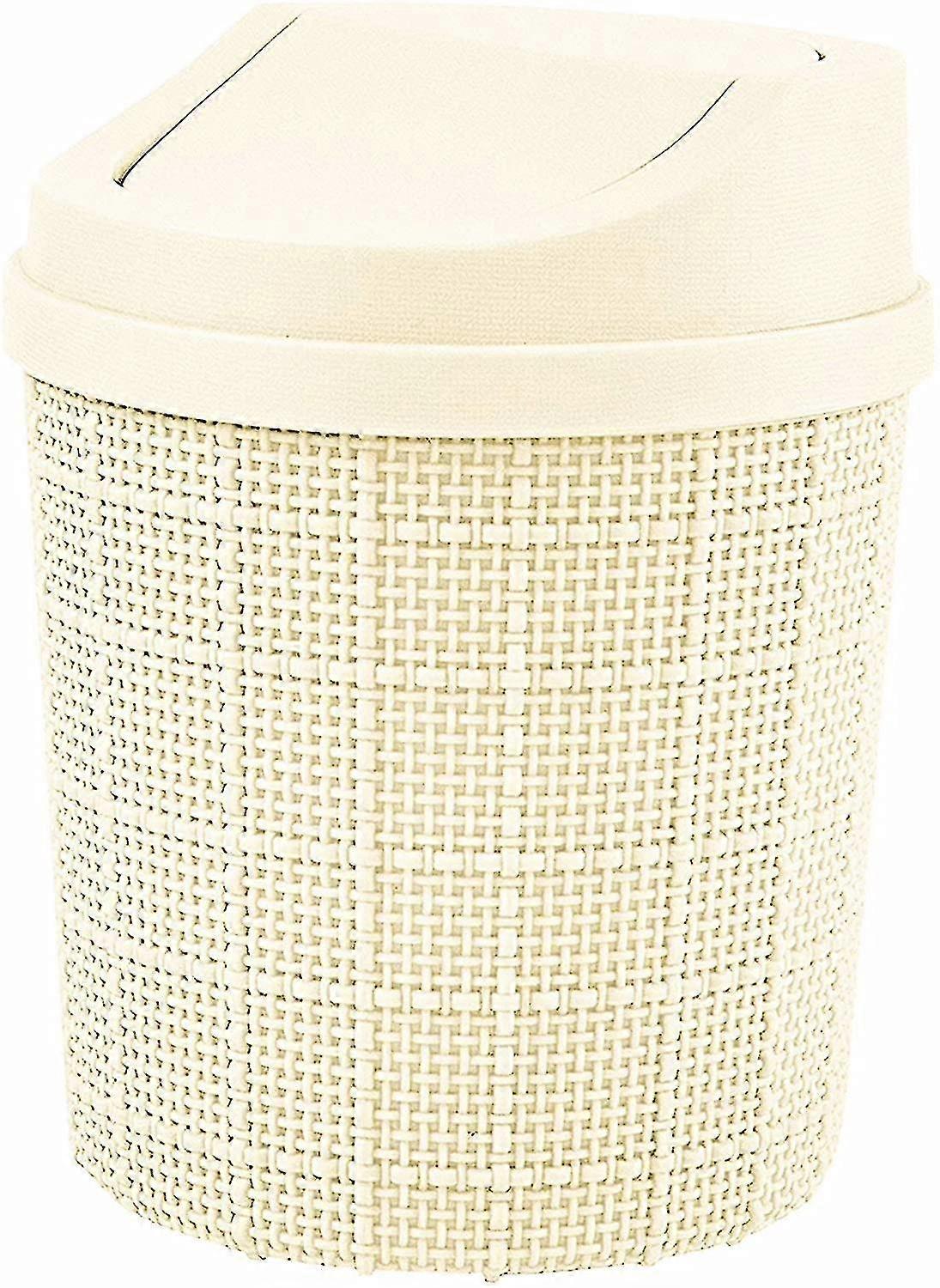 Mini Trash Can With Screw Lid, 1.5l Table Trash Can, Small Trash Can Made Of Unbreakable Plastic