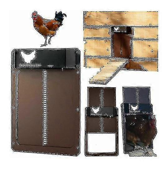 Automatic Chicken Coop Door Opener Light Sensing Timer Control Multi-modes Automatic Pet Door