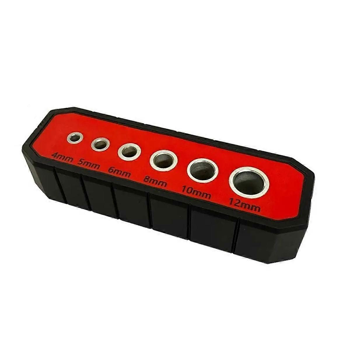 أداة حفر ثقب 6 ثقب لكمة محدد دليل الحفر دائم دليل حفر الخشب خزانة مقبض دليل الحفر للأثاث