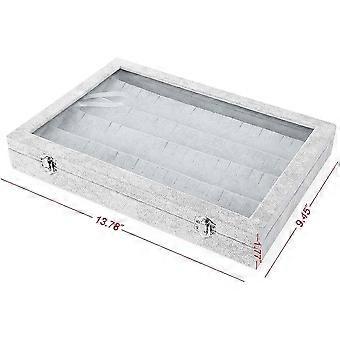 Porta Orecchini Trasparente 3 Cassetti Verticali: Scatola Organizer Per Gioielli, Grande Capacità 72 Paia, Per Orecchini E Collane
