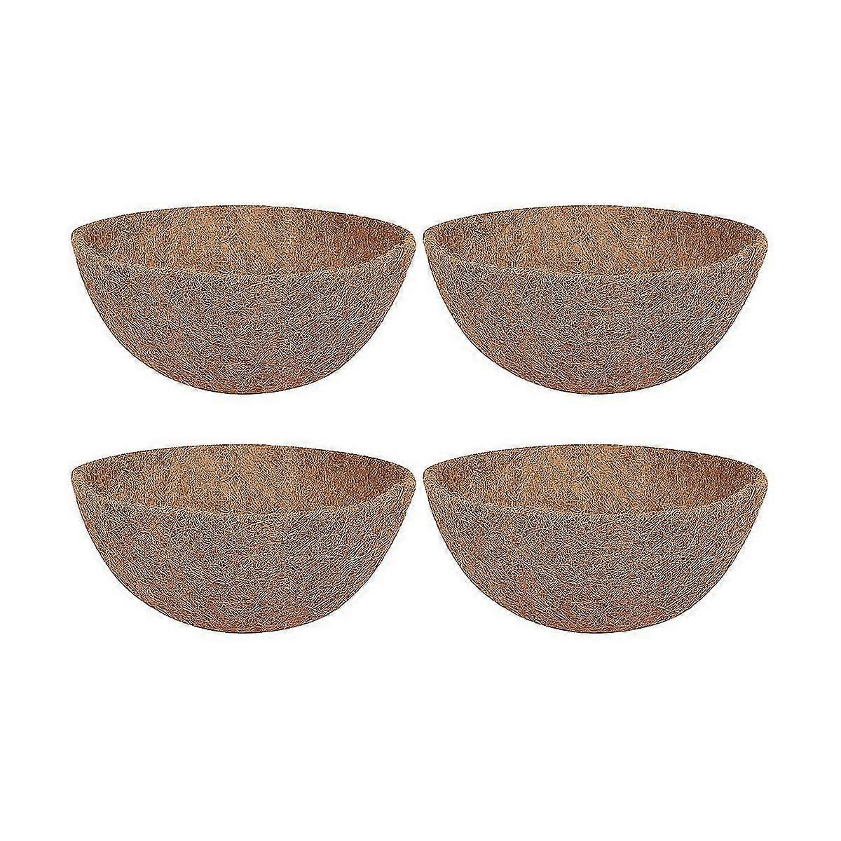 4 قطع جوز الهند معلقة سلة بطانات 10 بوصة ، بطانات مستديرة قوية للمزارعيناستبدال مثالي