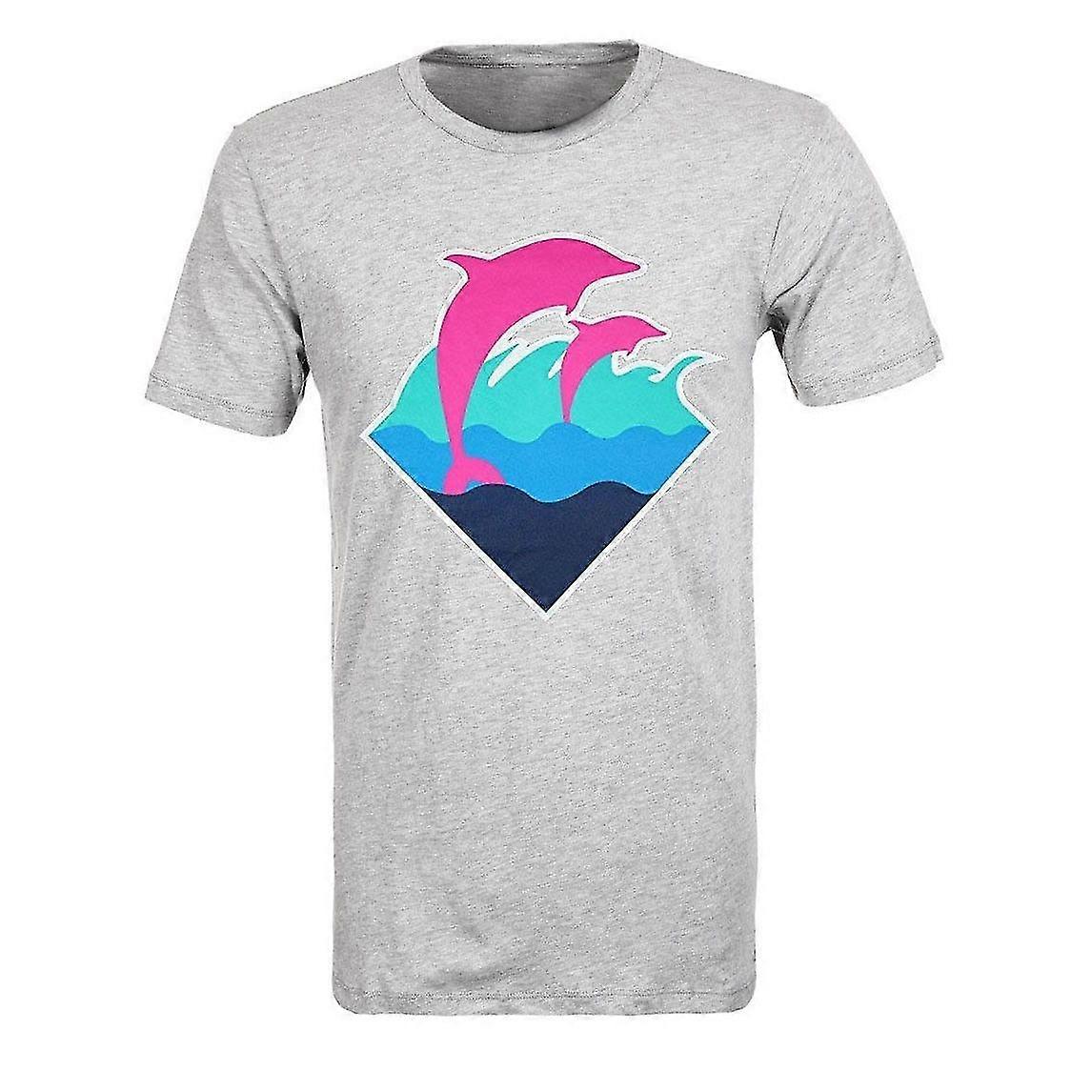 Pink Dolphins Tee Shirt Waves