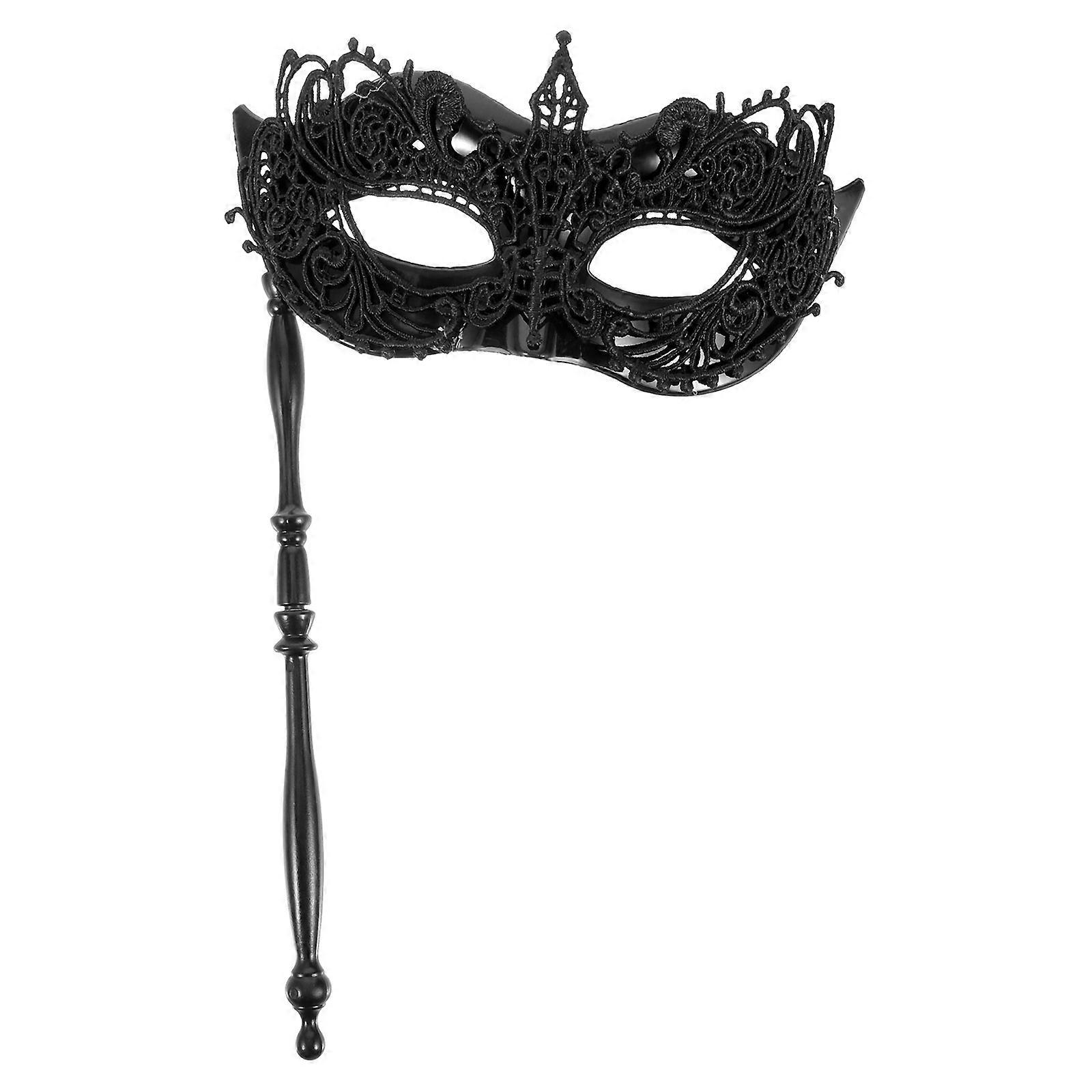 Handheld Masquerade Mask Women Lace Mask Prom Ball Mask Cosplay Party Mask Prop