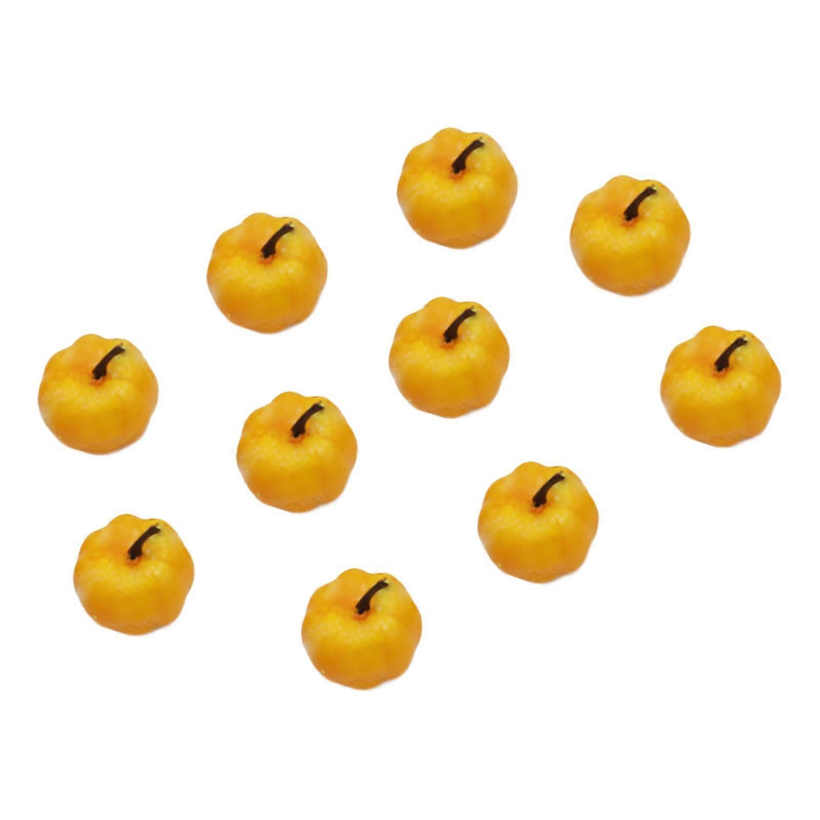 10x Foam Pumpkins Artificial Pumpkins for Farmhouse Rustic Fireplace Kitchen