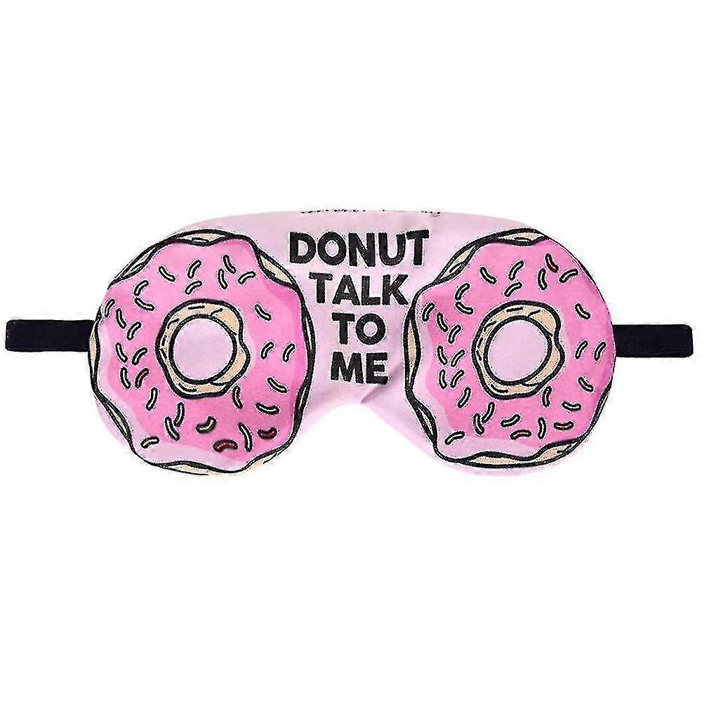Sleeping Mask 3d Printed Doughnut Sleeping Eye Cover Blindfold Sleep Mask