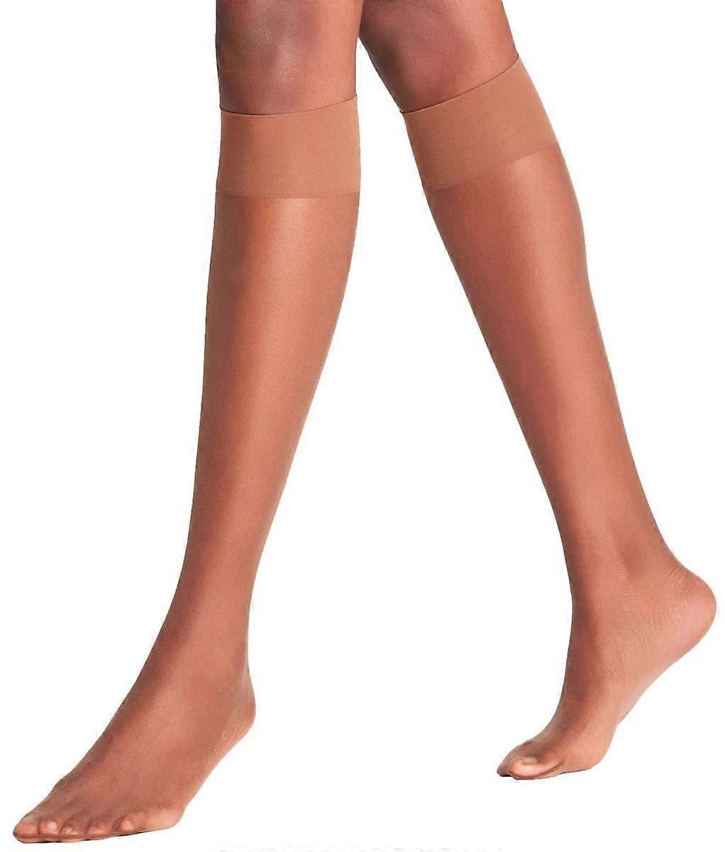 Falke Shelina 12 Denier Knee High Socks - Hazel Brown