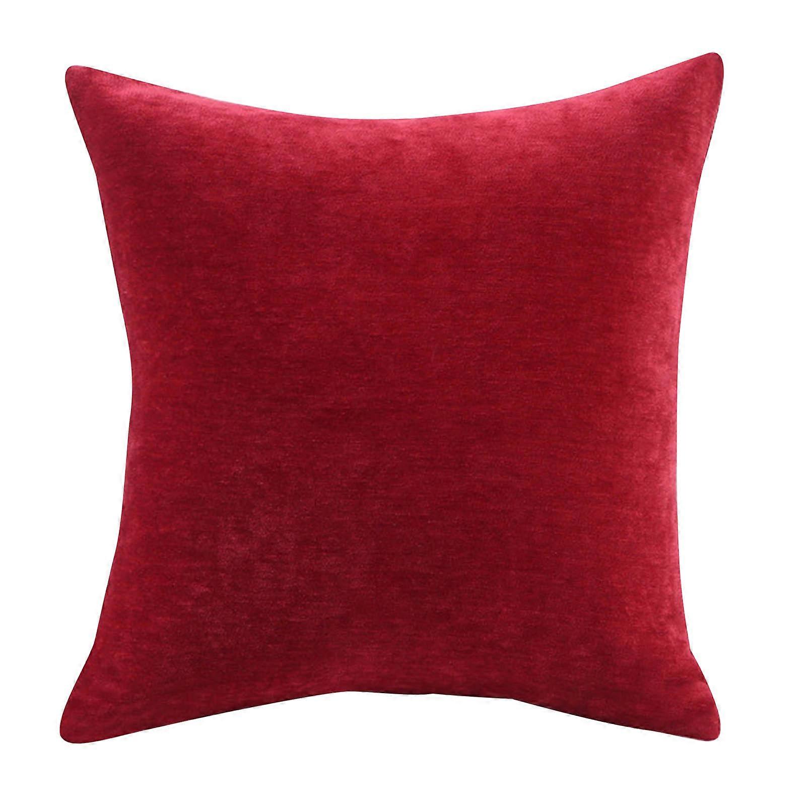 Chenille Square Cover Sofa Cushion Light Style Bedside Backrest Without Core