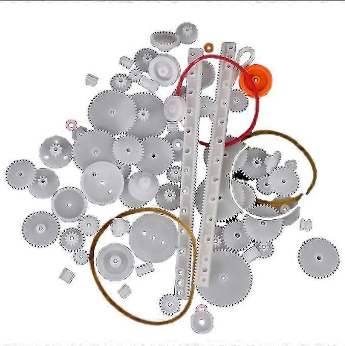 75pcs/lot Plastic Gear Rack Pulley Belt Worm Gear Single-and Double-gear