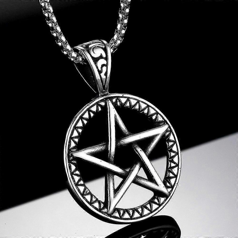CELESTIA Pentagramm Kette Silber 925 – Tetragrammaton Anhänger, Verstellbar, Unisex