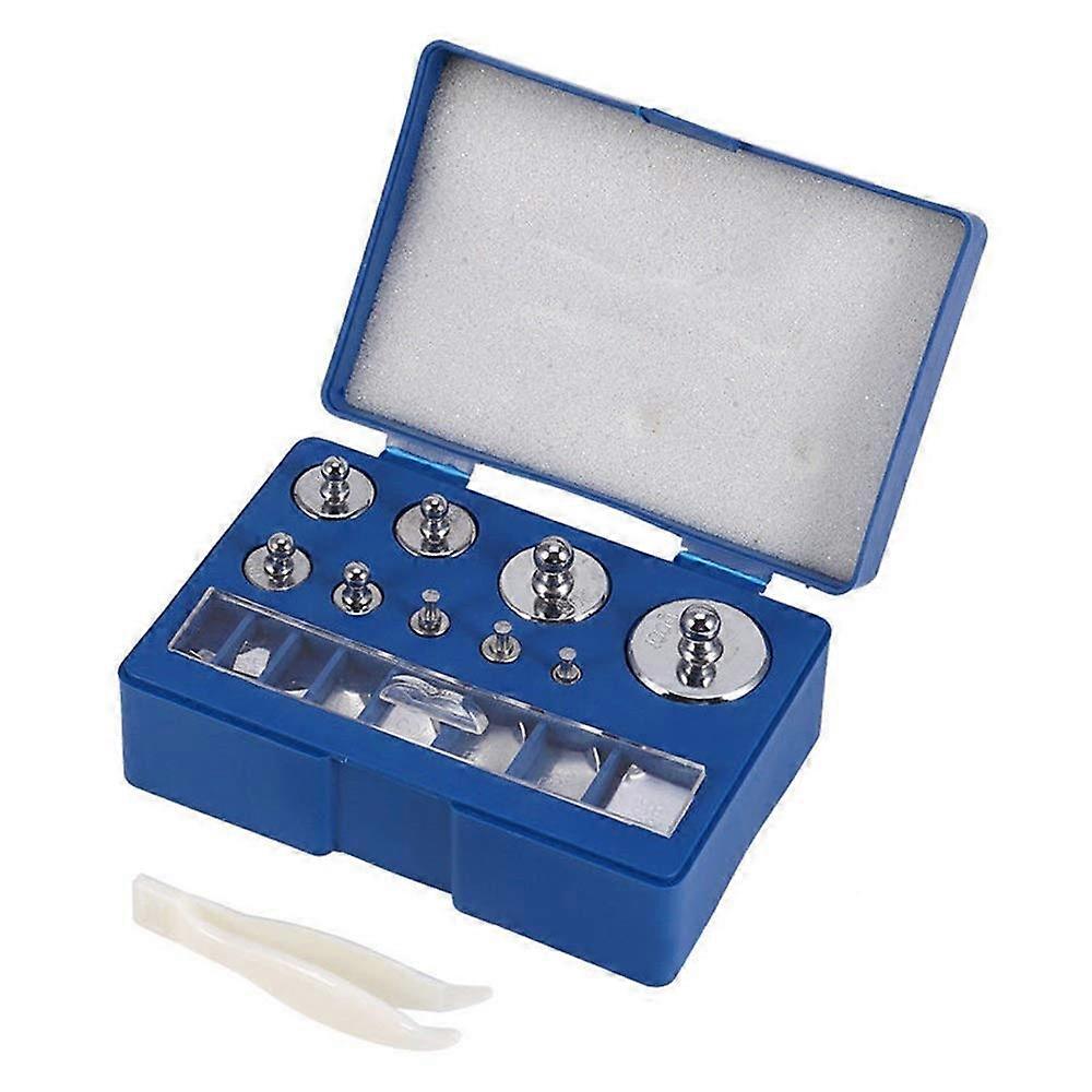 2025 Νέο βάρος βαθμονόμησης ακριβείας 17 τεμαχίων, σετ βάρους βαθμονόμησης χάλυβα ακριβείας 10mg-100g με τσιμπιδάκια για κοσμήματα ψηφιακής ζυγαριάς