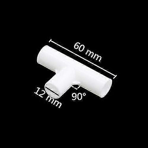 50pcs 12mm Inne Diameter Pvc Straight Elbow Four Way Three Way Connector 60 90 120 135 Degree Tee Garden Pipe Connection Adapter