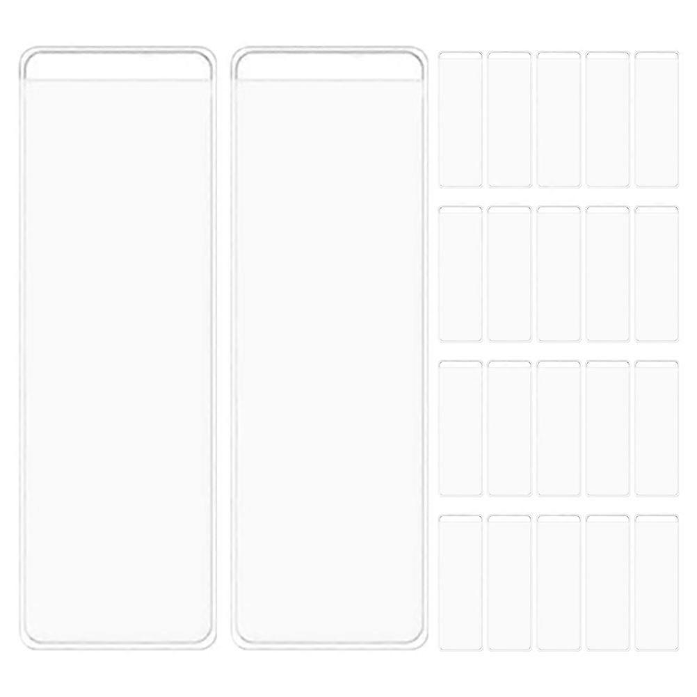 40 Sets of Index Cards Holder Adhesive Card Holder Self Adhesive Pocket for Index Card