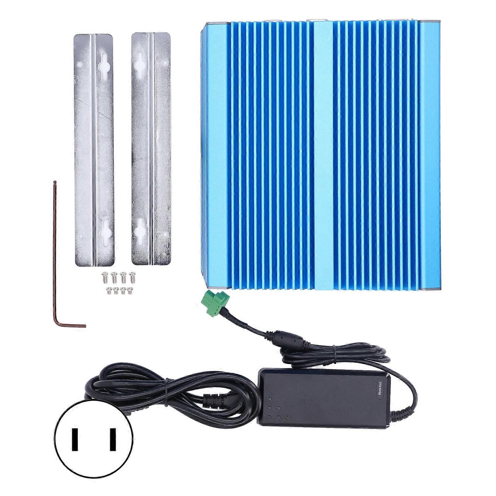Industrial Computer Fanless Mini PC for Intel Core I5 7200U System USB Port Metal Case 100240V US Plug