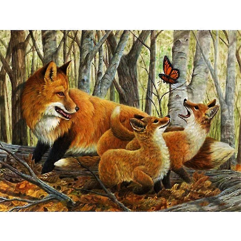 5Dダイヤモンドアート絵画キットフォックス卸売ダイヤモンドモザイクフルアニマルモダンファッション