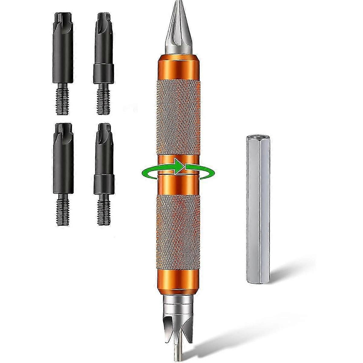 Multitool With Drill Hex Adapter, Case Chamfer Deburring Hand Tools For Reloading, For Removing Crimps, Fits Case