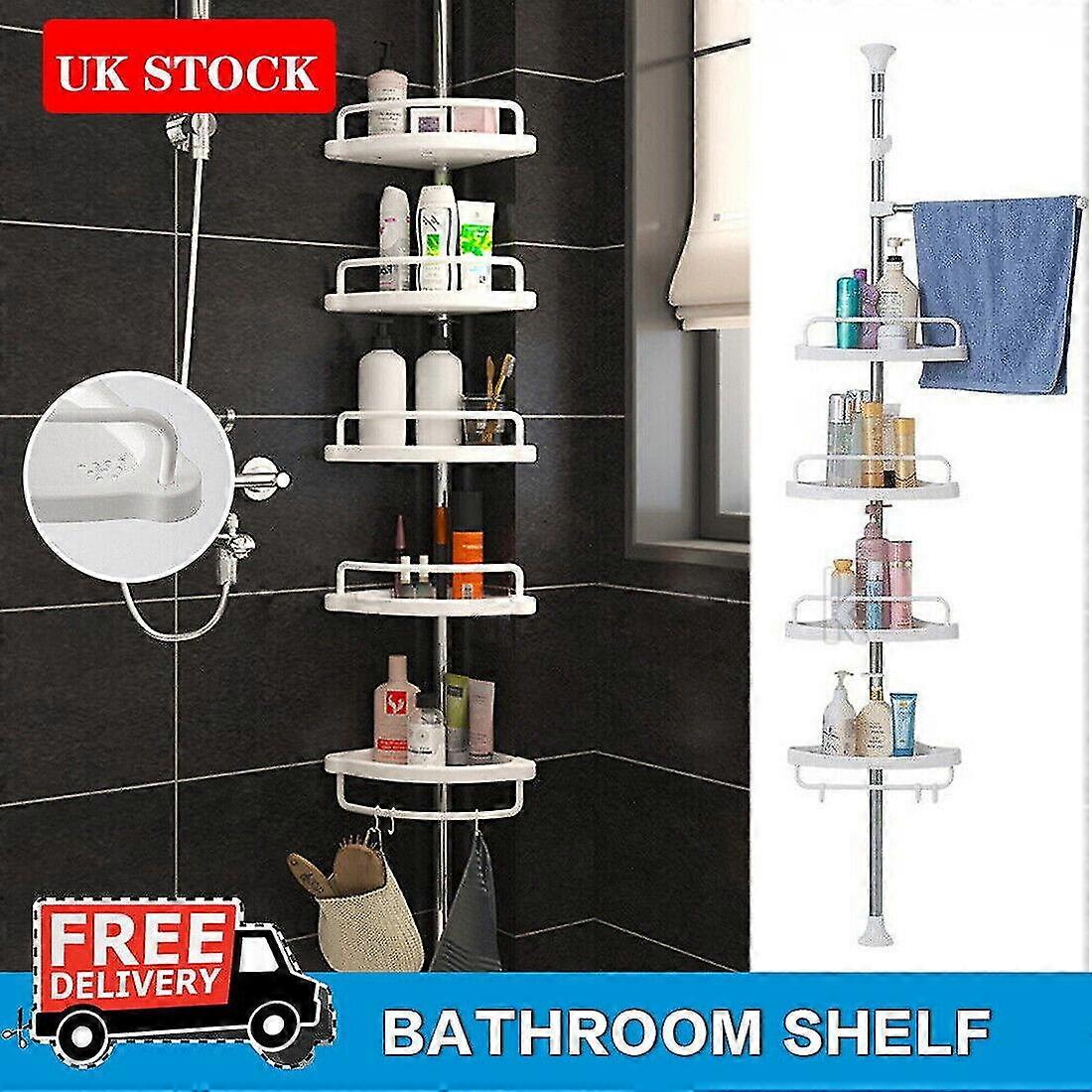 4 Tier Telescopic Bath Er Shelf Rack Er Caddy Stora Izer No.42870 No.42870