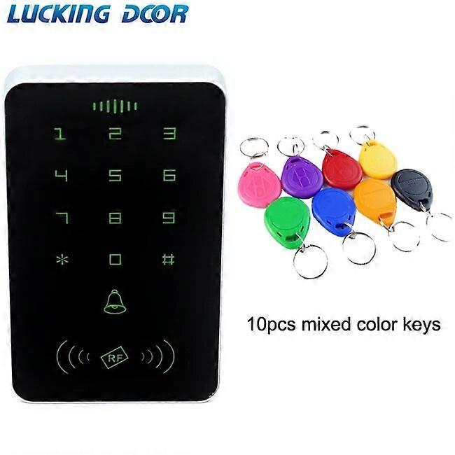 Backlight Touch Screen 125khz Proximity Card Keypad Access Control RFID/EM card reader Door Lock Controller gate opener