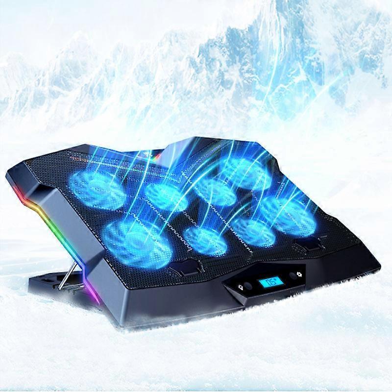 Aluminum Computer Stand, Notebook Lifting, Elevated Plate Semiconductor Cooler Fan,Low Noise and High Wind Speed, Protect Compu