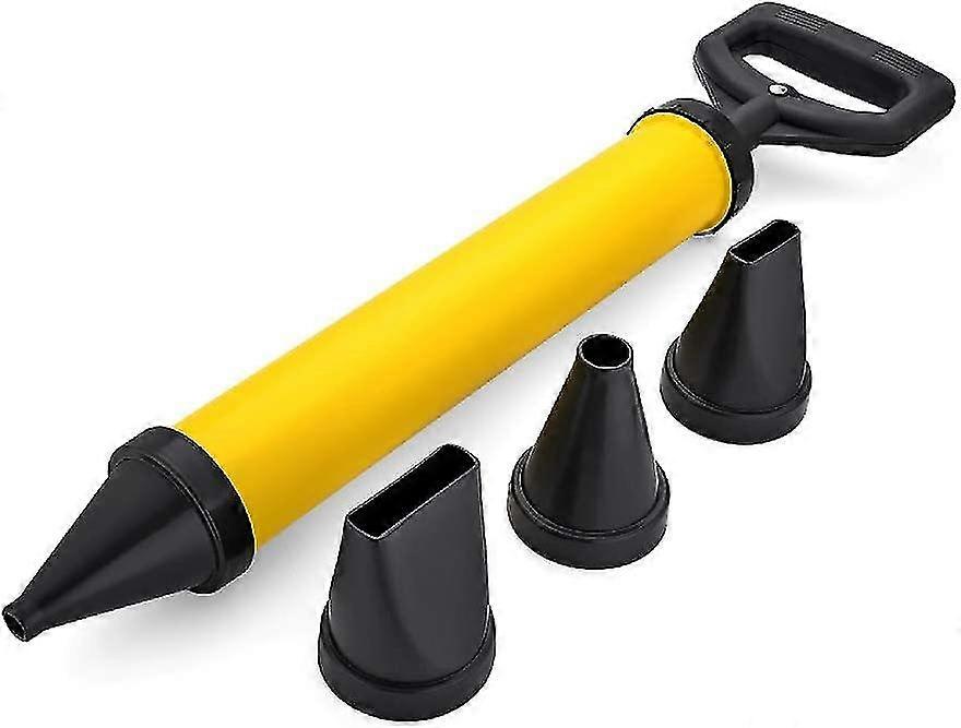 Cement Grout Gun Mortar Sprayer Hand Pump Lime Cement Grout Gun 4x Nozzle