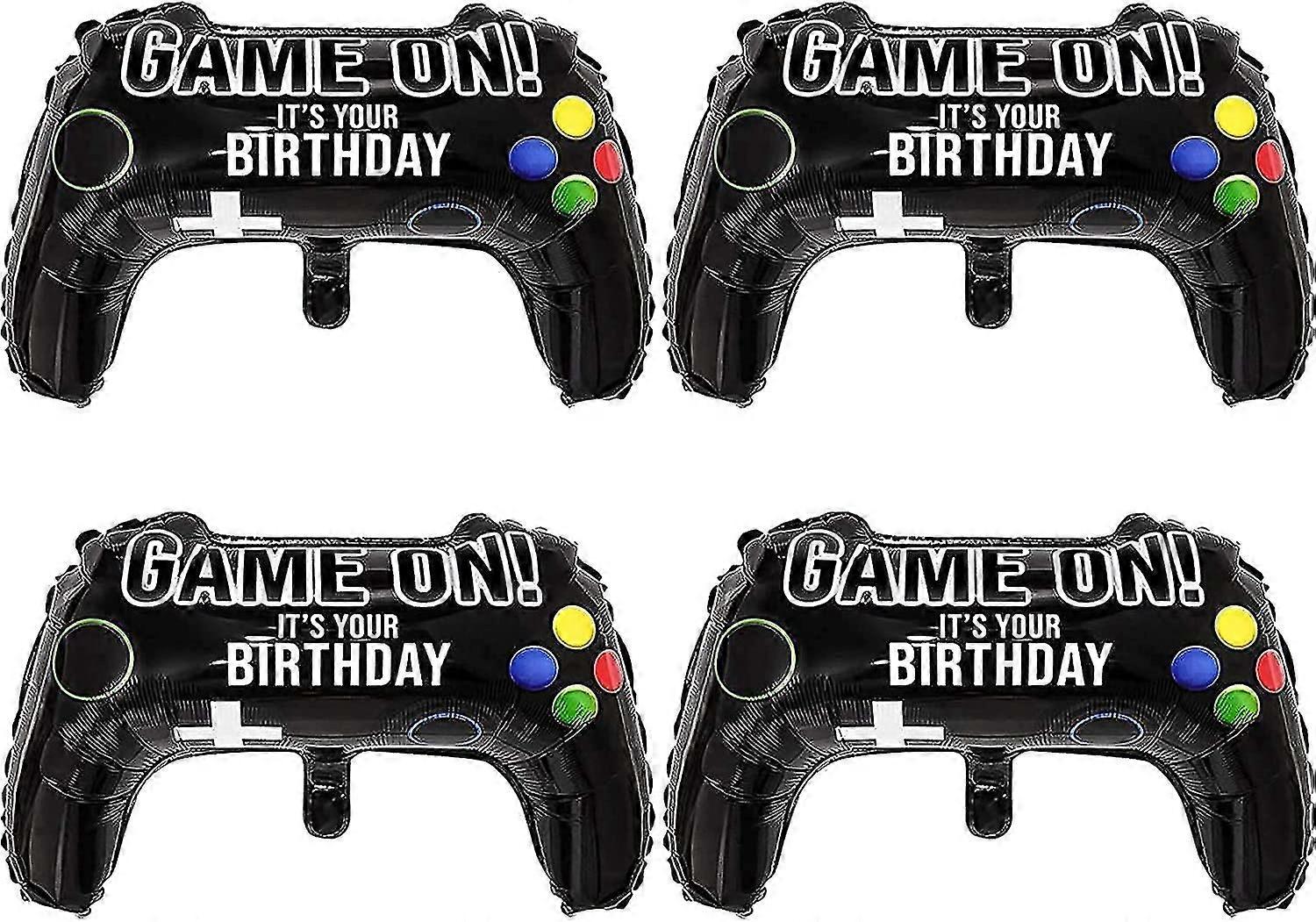 4er-Pack Videospiel-Partyballons