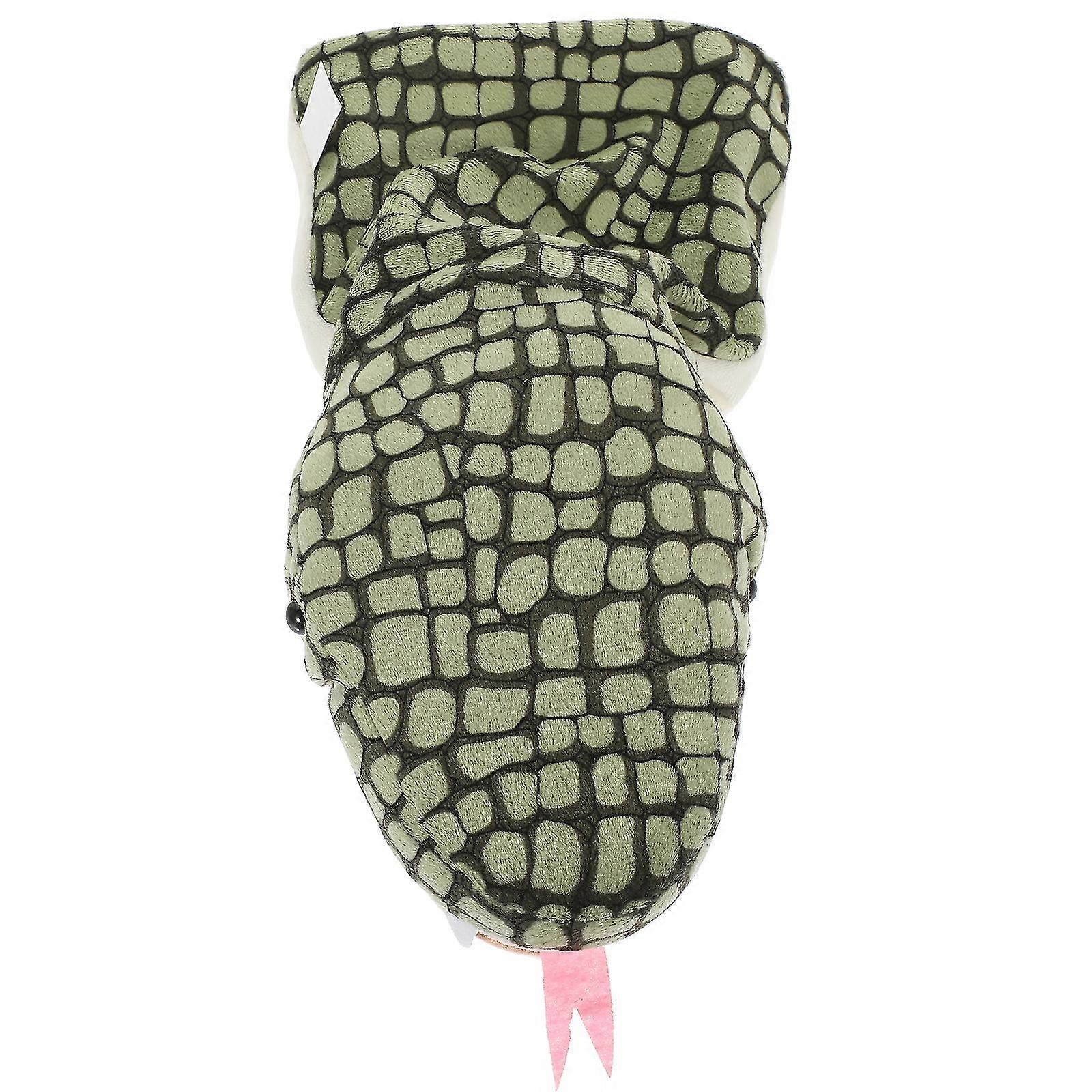 أفخم ثعبان اليد دمية مع فتح الفم المنقولة دور لعب اليد دمية اللعب