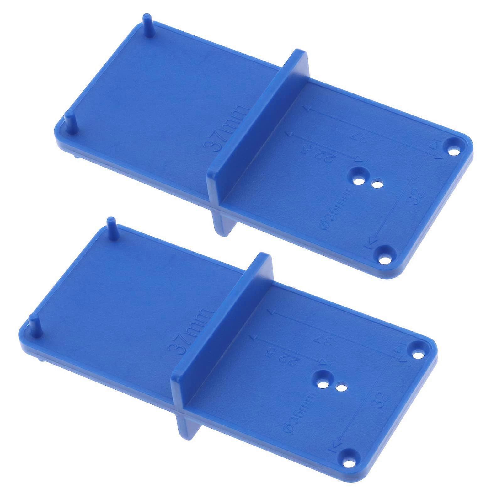 2PCS Hinge Hole Drilling Guide Locator 35/40mm Hinge Hole Jig Template Woodworking Punch Drill Bit Hole