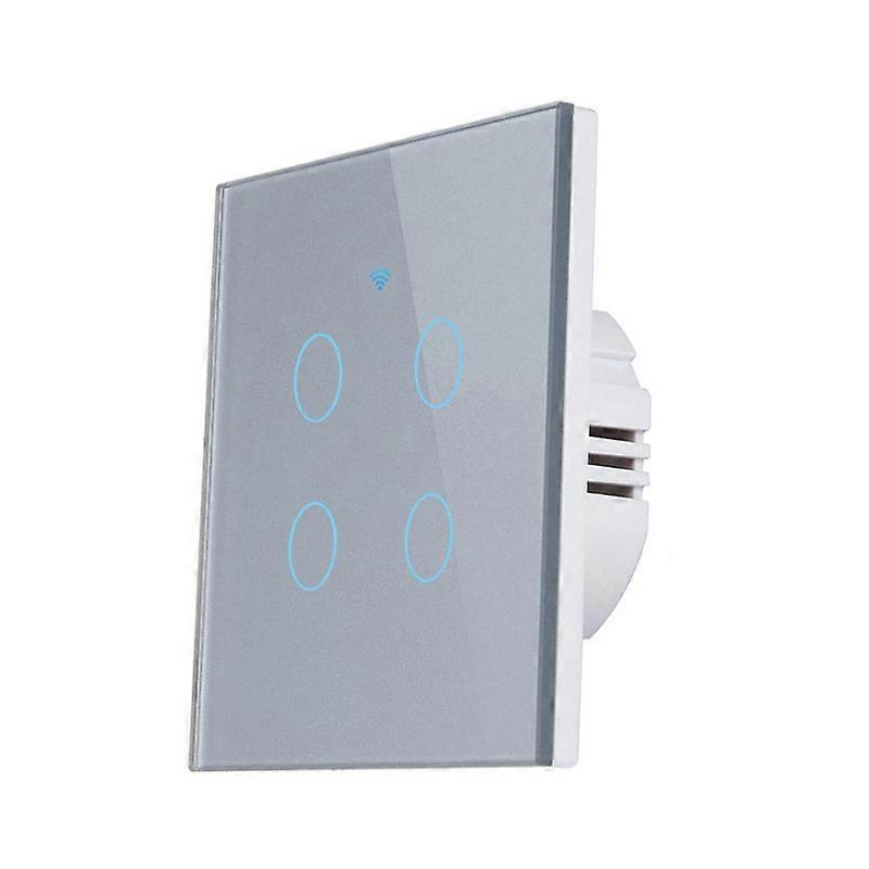 2/3/4 Gang Smart Light Switch Tuya Touch App Control INGEN nøytral ledning kreves