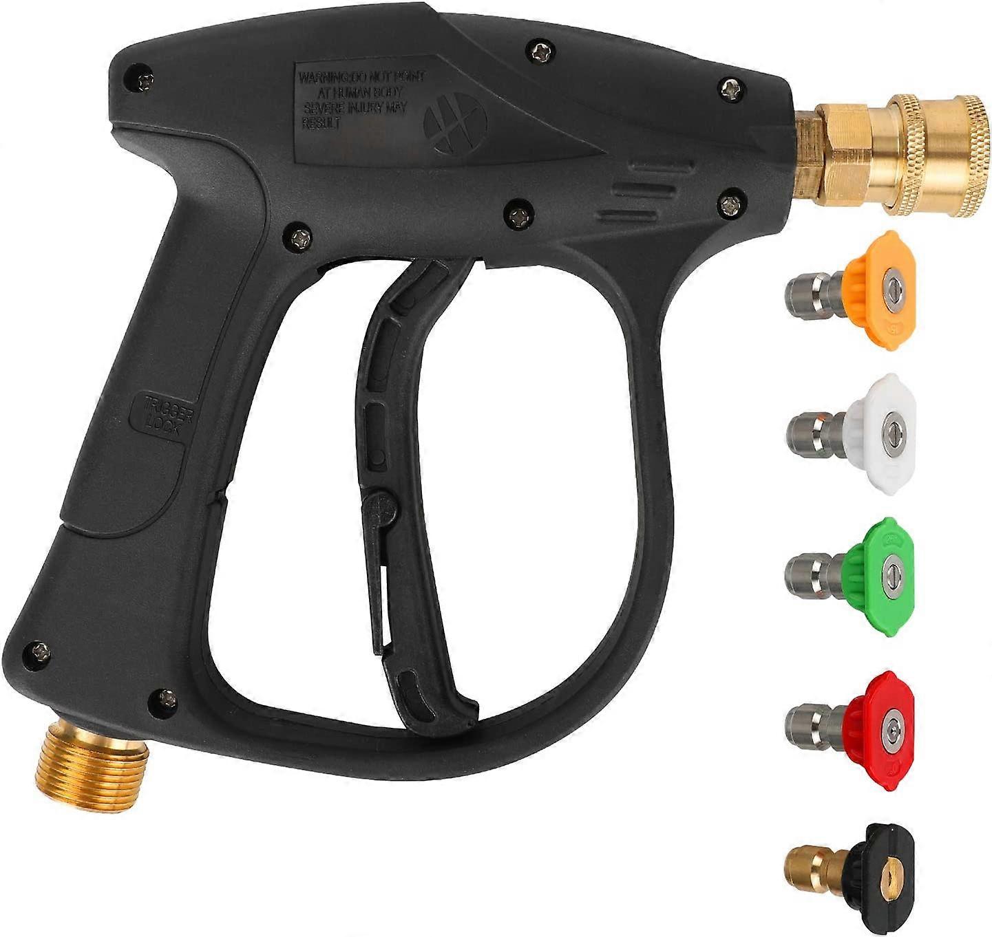 Adjustable Foam Gun Foam Lance Soap Dispenser, Pressure Washer Gun, 4350 PSI Pressure Washer Gun Handle with Washer Nozzle