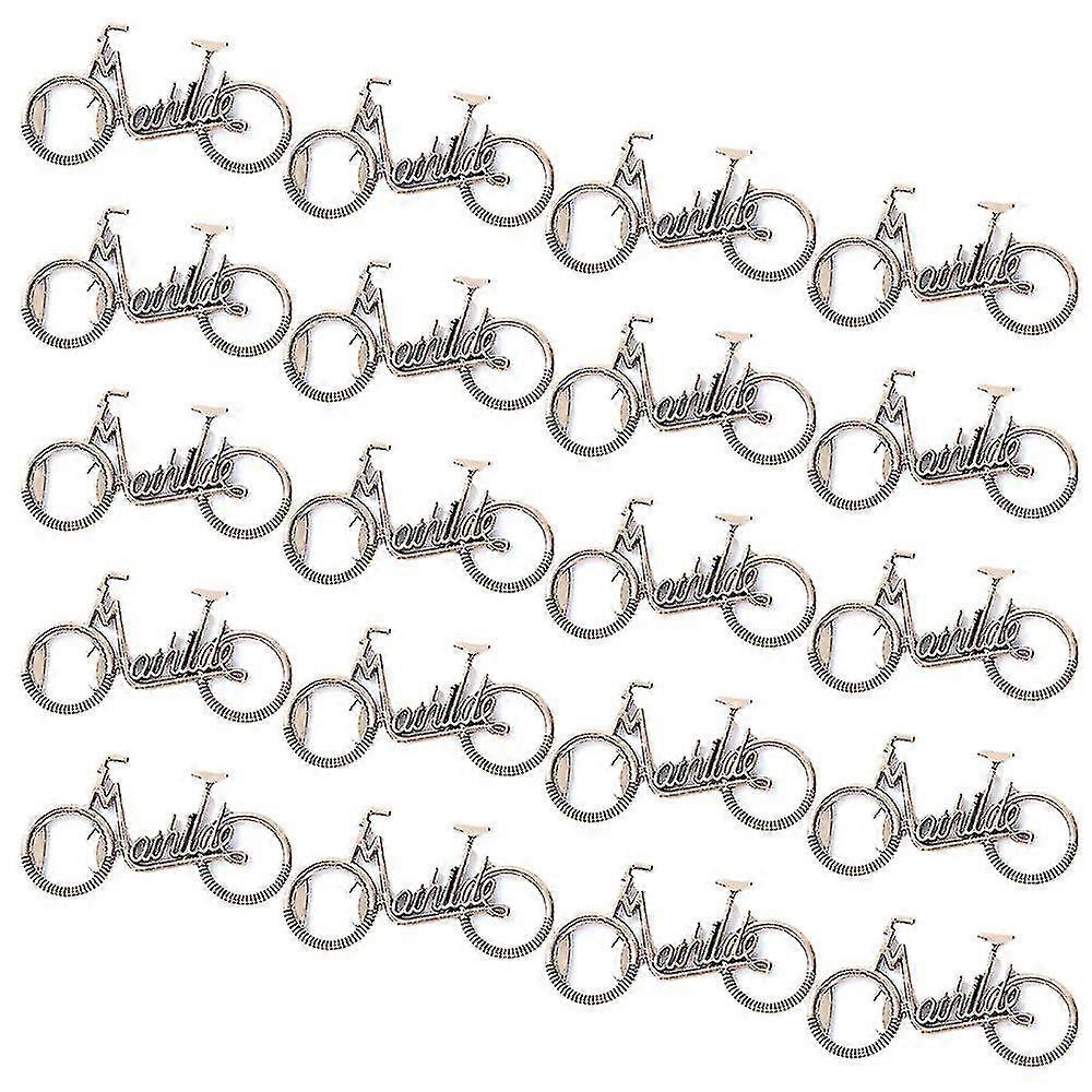 20 Pcs Bicycle Shape Bottle Openers compatible with Wedding Favors
