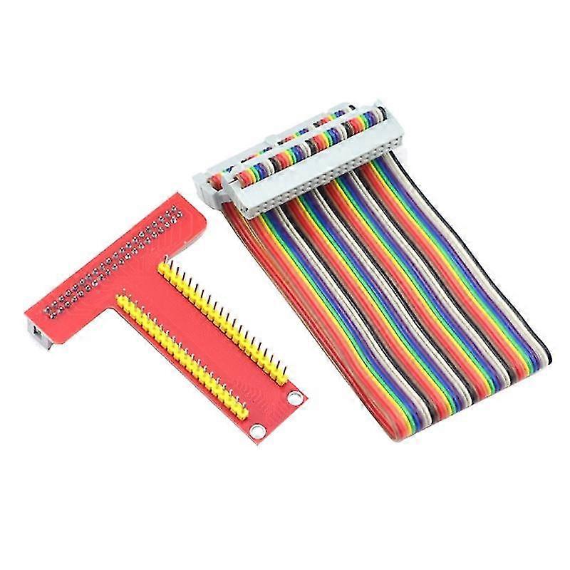 Per scheda di espansione GPIO T-Type + cavo a colori a 40 pin 4B / 3B + / ZERO / W