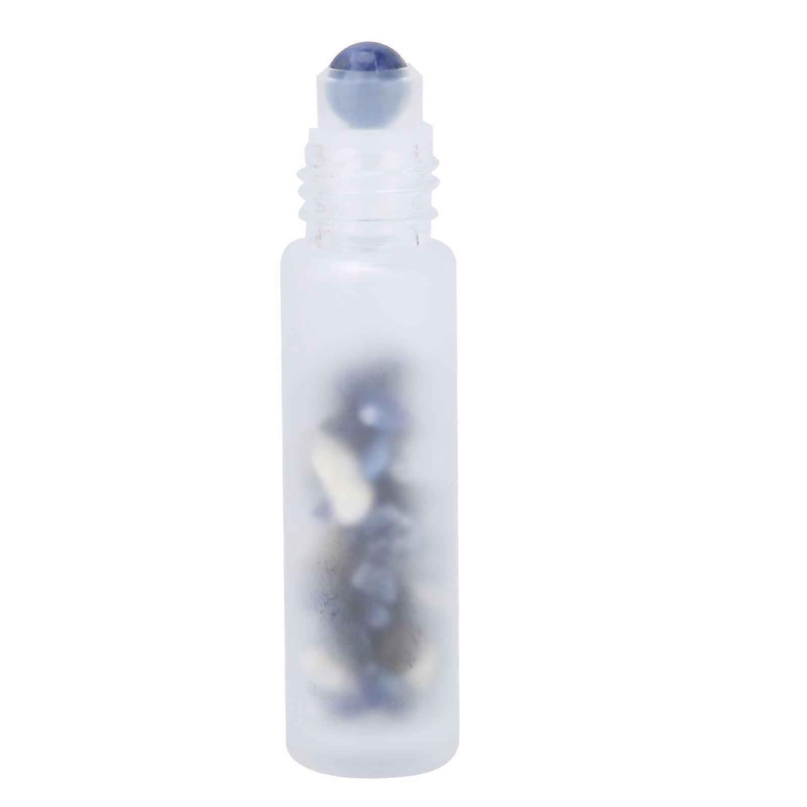 Professional Frosted Essential Oil Roller Bottle Glass Roll on Bottle for Health Care 10ml(BlueVein Ball )