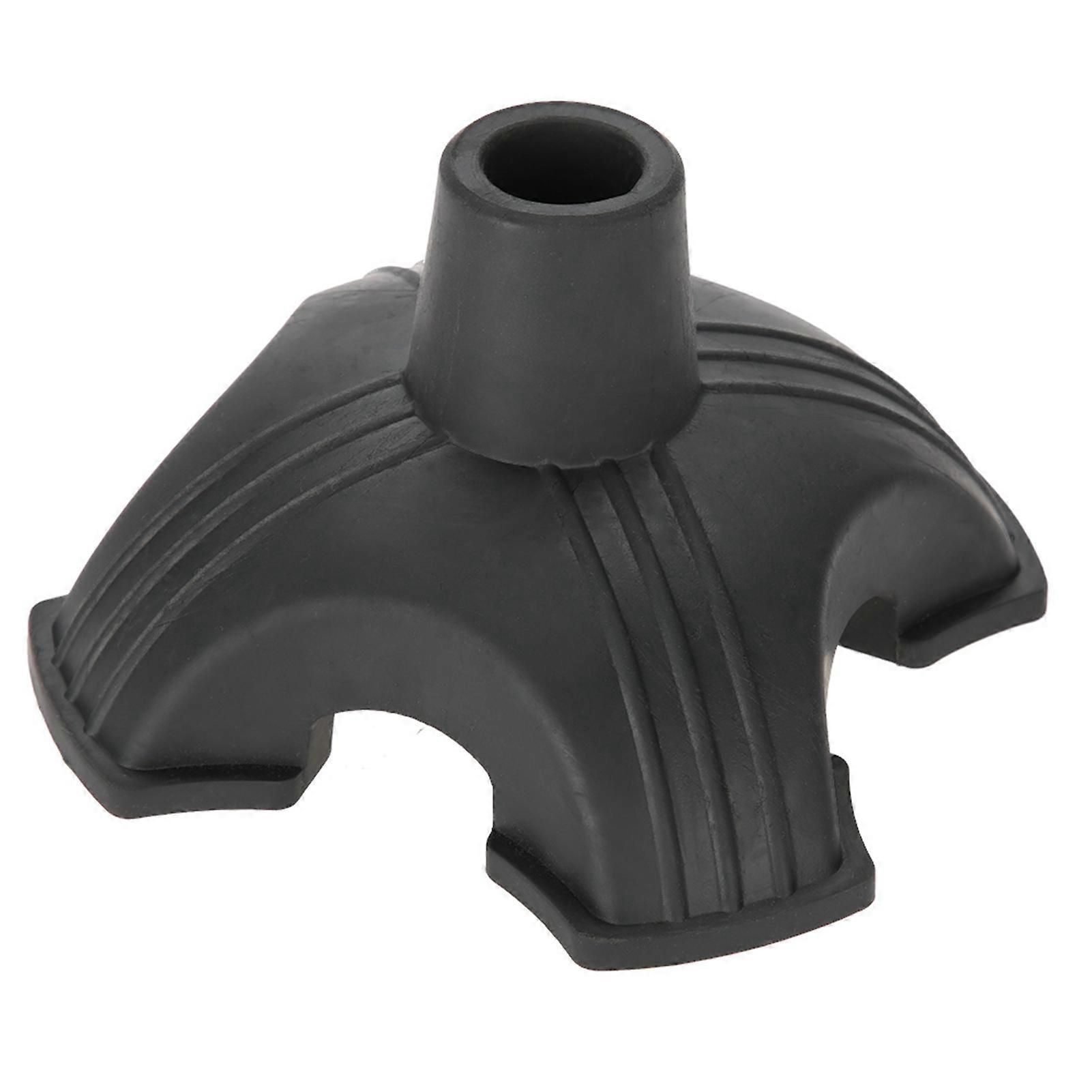 Cane Tip Self Standing Rubber Four Base Support Anti Skid Walking Cane Pad 19mm