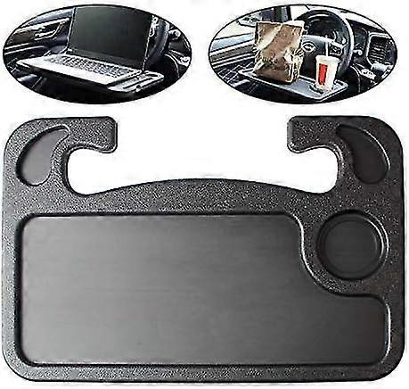 Car Steering Wheel Desk, Multi-Function Portable Car Steering Wheel Tray, Double-Sided Design, Auto