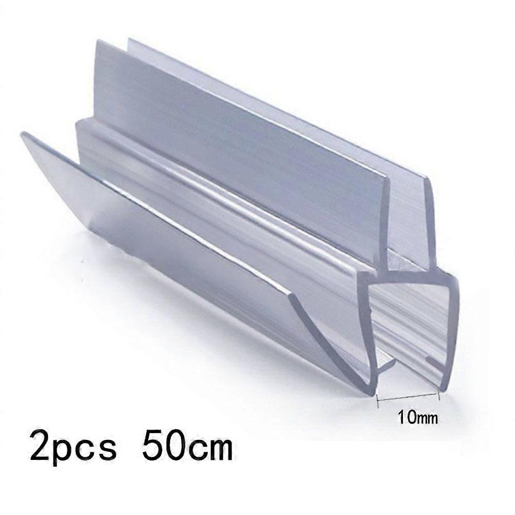 2Pcs 50cm Replacement Seal Shower Shower Door Seal 6/8/10/12mm Rubber Strip