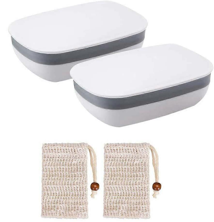 Soap Case,Soap Dish with Soap Bag Leak Proof Soap Box Soap Holder