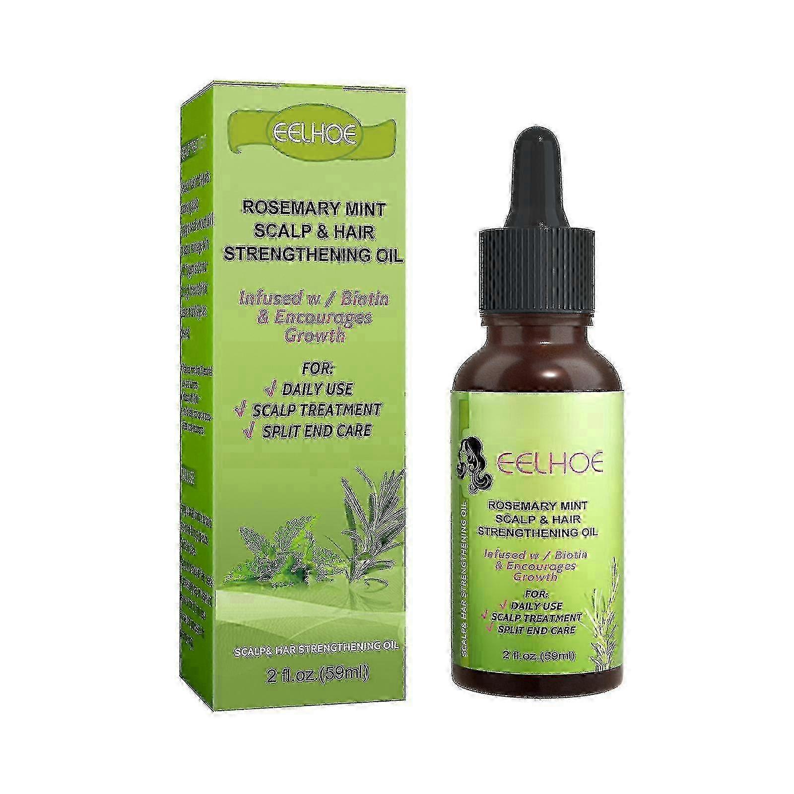 Traitement capillaire à la menthe poivrée Solution intensive de croissance des cheveux Traitement de massage du cuir chevelu Lisse Sèche