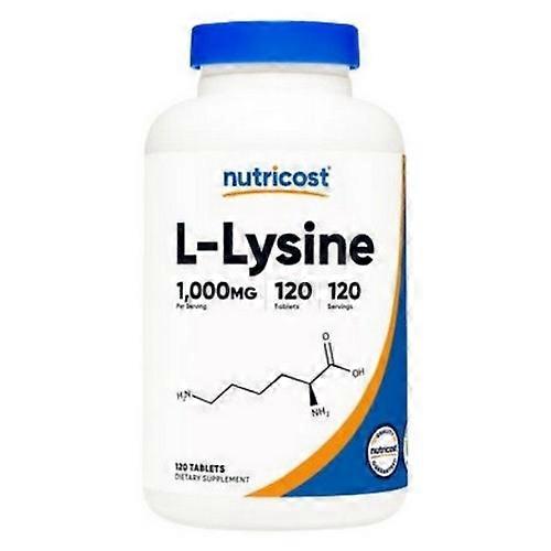 Nutricost L-Lysine Tablets ,1000 Mg ,120 Count