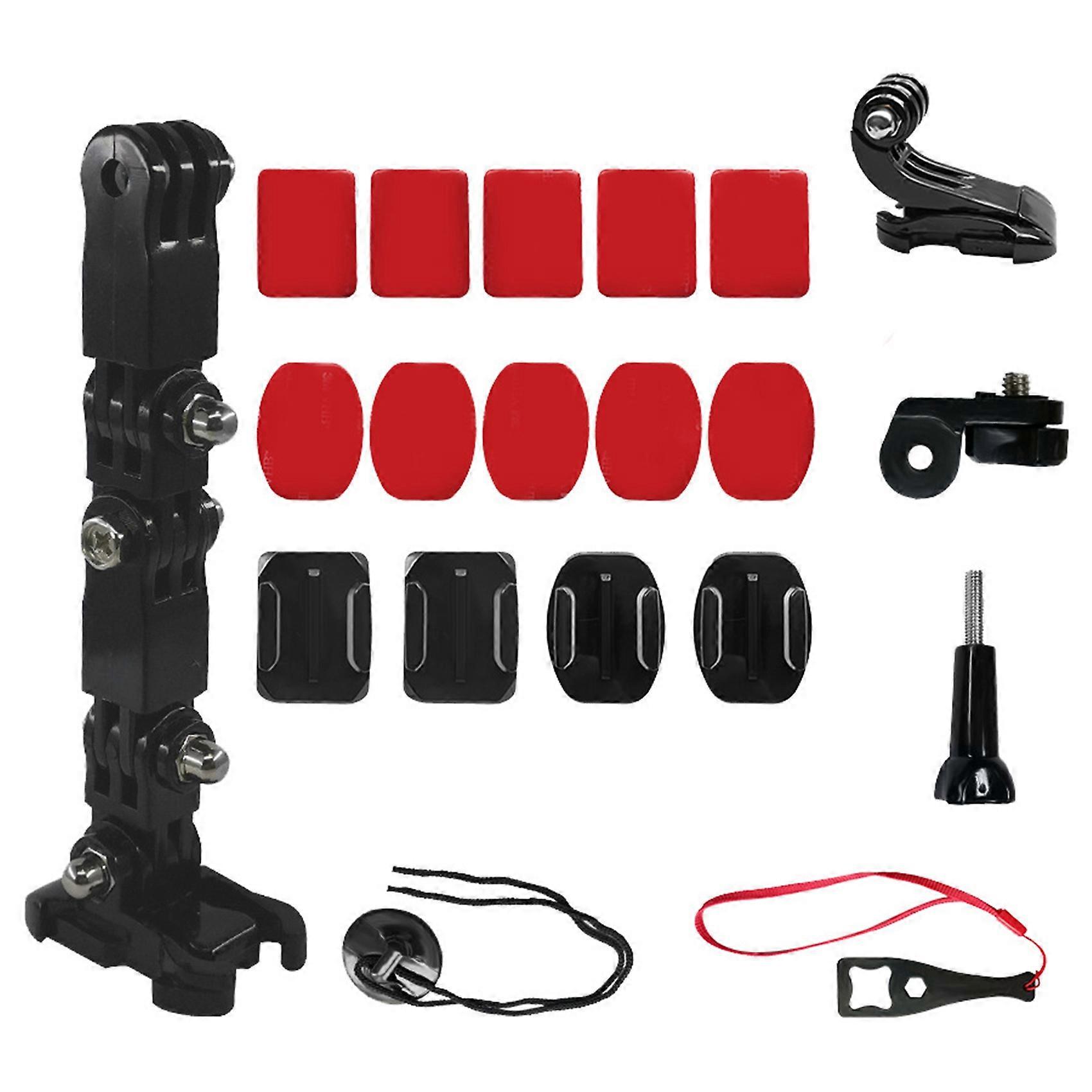 Motorcycle Helmet Chin Mount Curved Adhesive Arm for Hero 9 8 7 6 5 4 Action Camera Accessories
