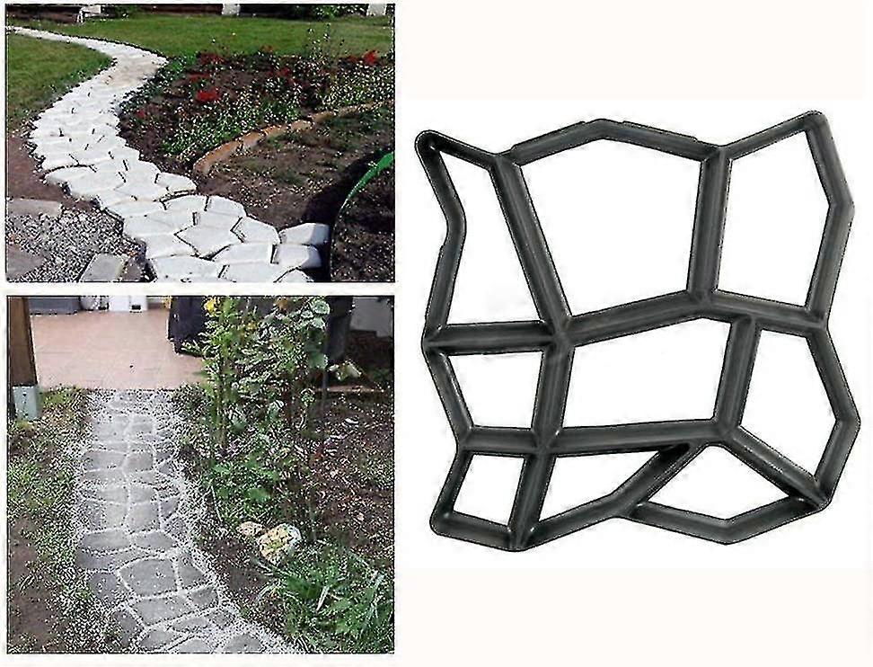 36x36cm Irregular Paver Mold Concrete Path Maker Path Maker Plastic Paving Mold Mold For Pavement Pa