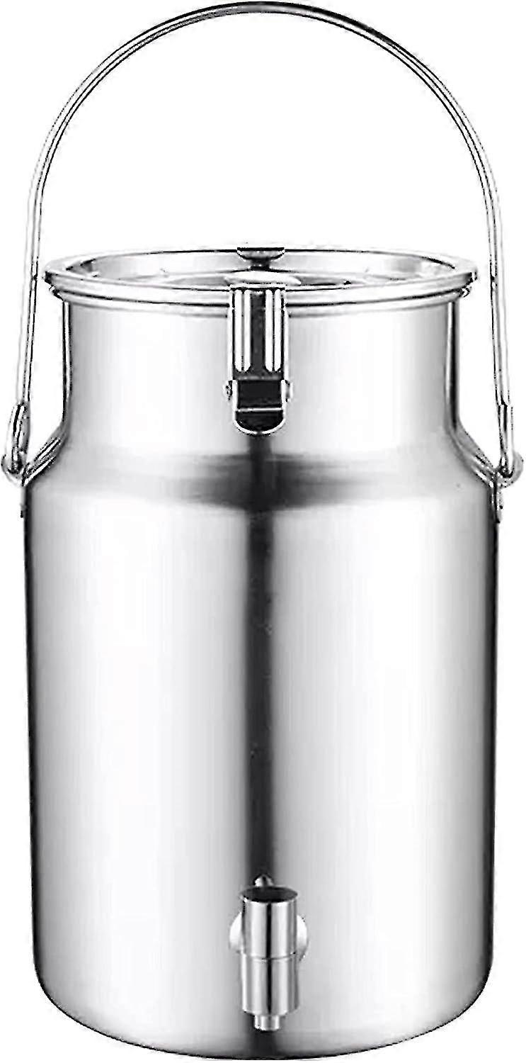 Lata de leite de aço inoxidável, 5l com espigão