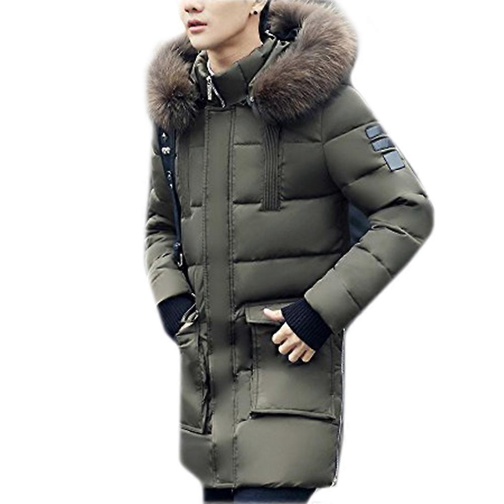 Man Down Coat Thick Long Fur Collar