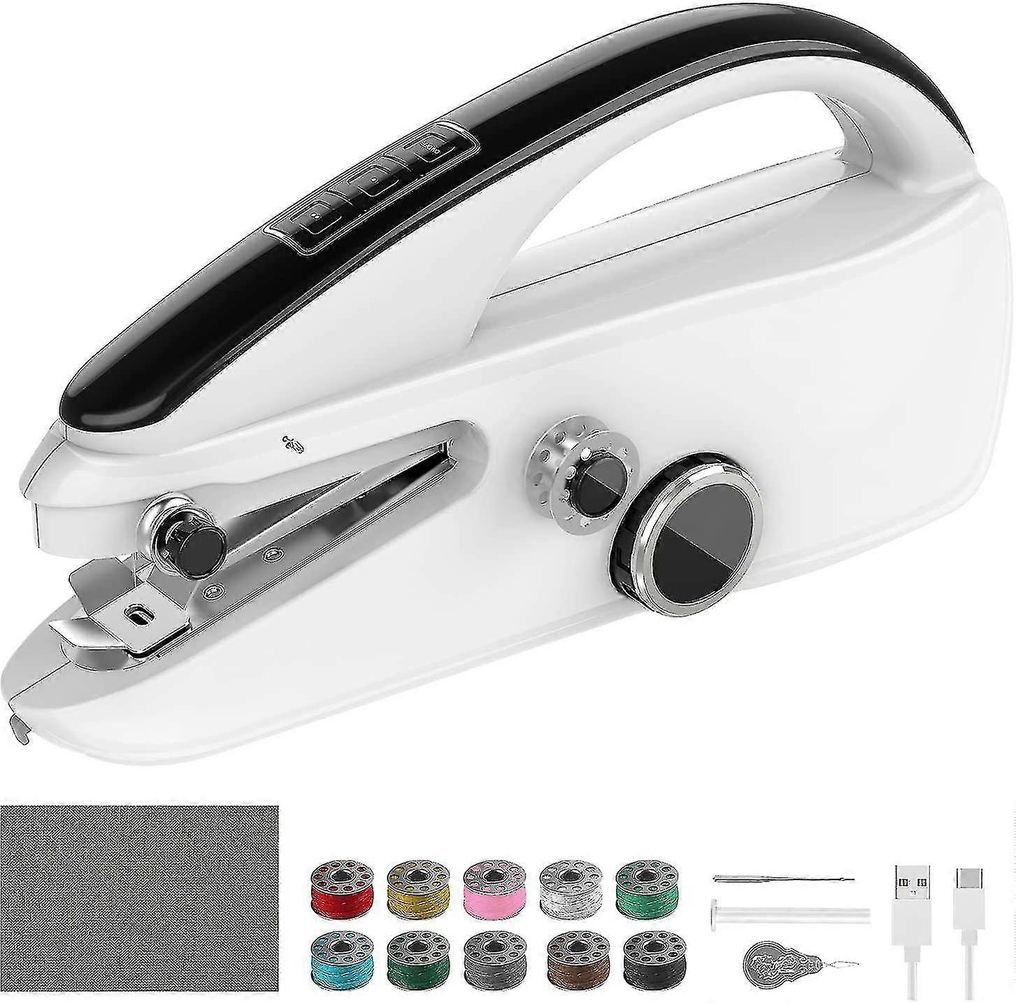 Portable Sewing Machine; Mini Portable Electric Sewing Machine For Fabric; Clothing; Curtain