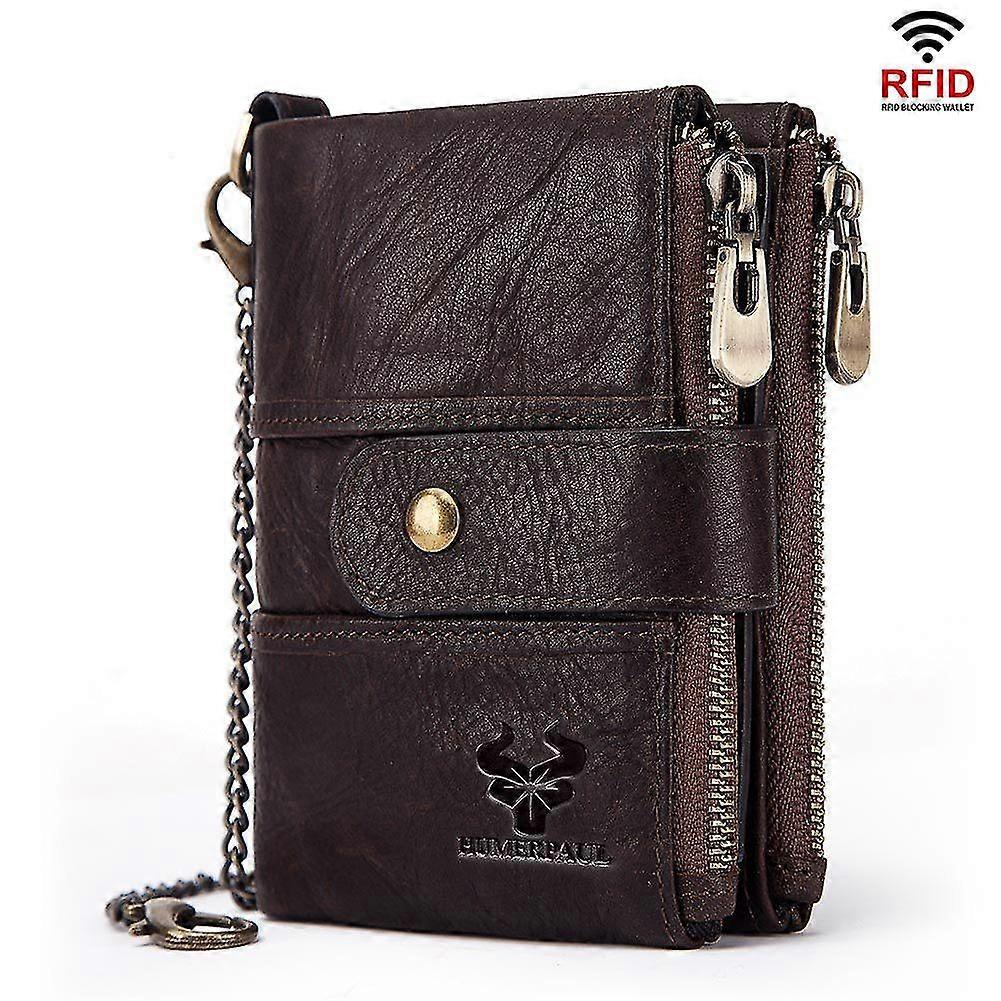 Genuine Leather Anti-theft Wallet