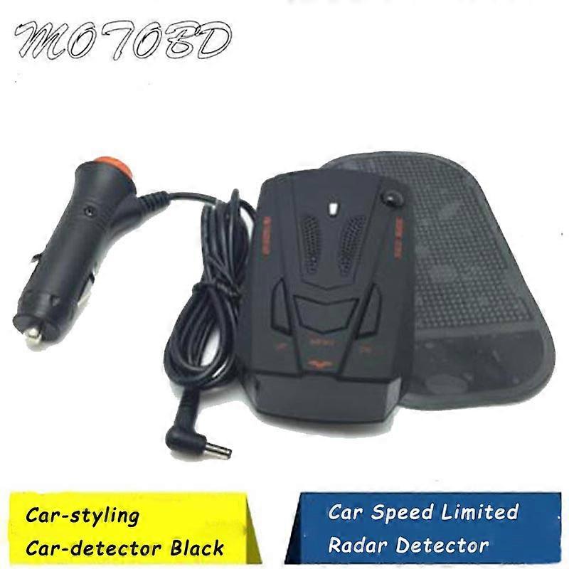 Voice Anti Radar Detector 360 Degree V7 for Car Speed Limited Radar Detector Car-styling,Car-detector Black