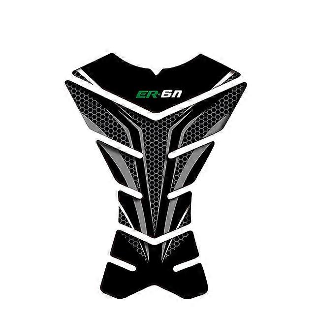3D Carbon-look Motorcycle Tank Pad Protector Decal Stickers Case for Kawasaki ER6N ER-6N Tank All Years