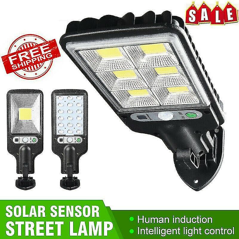 (616B / 72COB)2x LEDソーラーウォールライトPirモーションセンサー調光可能ランプ屋外ガーデンストリート新しい* @bugu