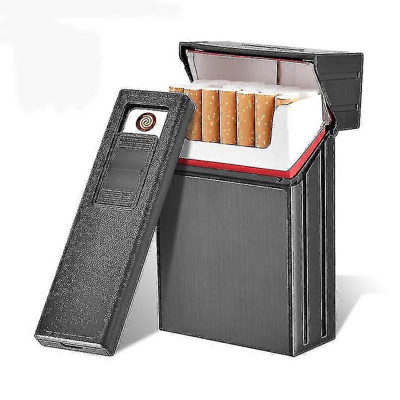 Portable Rechargeable Cigarette Case Creative Men's Detachable Usb Lighter
